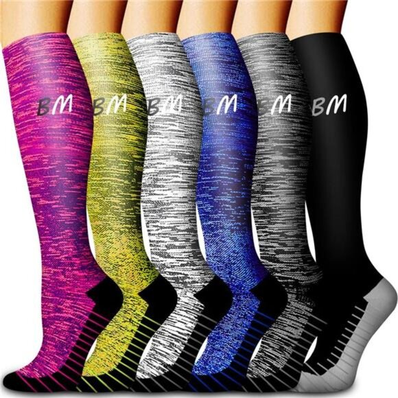 New With Tags Other - Bluemaple 6 Pack Copper Compression Socks for Women and Men Circulation-Best